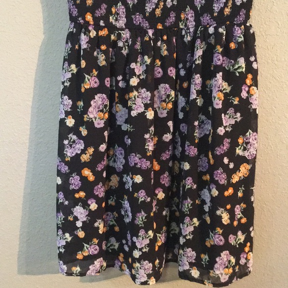 Black Purple Orange Forever 21 Size M Mini Dress - Picture 3 of 5